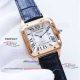 AAA replica Cartier Santos rose gold case Swiss mechanical leather strap watch (2)_th.jpg